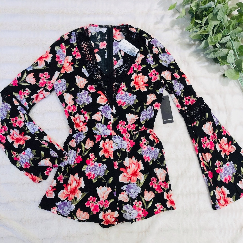 NWT Forever 21 Floral Romper